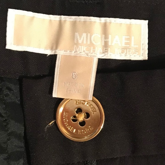 NWOT Celebrity Style Michael Kors Culottes Black Viscose Size 6 - Picture 12 of 15
